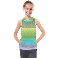 Pattern Banner Background Dot Set Kids  Sleeveless Hoodie by Ravend