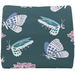 Butterfly Pattern Dead Death Rose Seat Cushion by Ravend