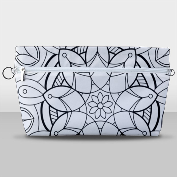 Mandala Drawing Dyes Page Handbag Organizer