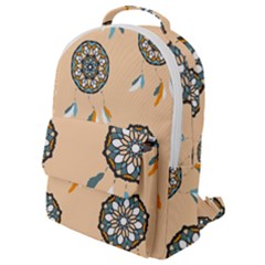 Dreamcatcher Pattern Pen Background Flap Pocket Backpack (small) by Ravend