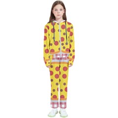 Pizza Table Pepperoni Sausage Kids  Tracksuit by Ravend