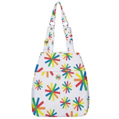 Celebrate Pattern Colorful Design Center Zip Backpack by Ravend