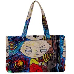 Cartoon Starry Night Vincent Van Gogh Canvas Work Bag by Modalart