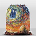 Tardis Starry Night Doctor Who Van Gogh Parody Drawstring Bag (Small) View2