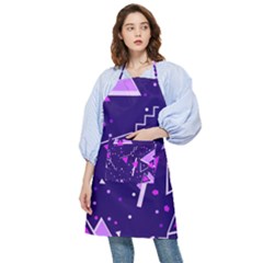 Memphis Pattern Geometric Abstract Pocket Apron by Pakjumat