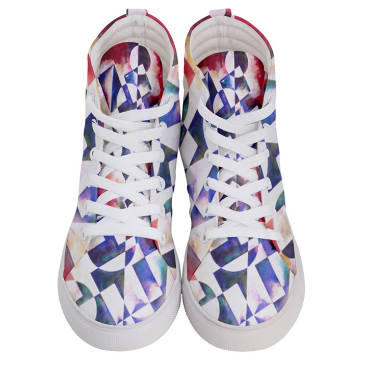 Abstract Art Work 1 Men s Hi-Top Skate Sneakers