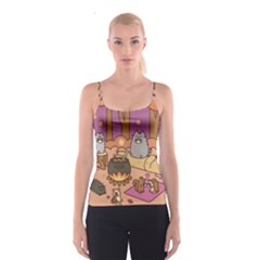 Pusheen Cute Fall The Cat Spaghetti Strap Top by Modalart