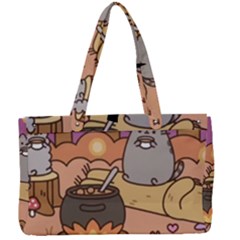 Pusheen Cute Fall The Cat Canvas Work Bag by Modalart