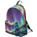 Aurora Borealis Polar Northern Lights Natural Phenomenon North Night Mountains The Plain Backpack View1