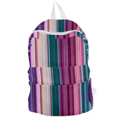 Vertical Line Color Lines Texture Foldable Lightweight Backpack by Pakjumat