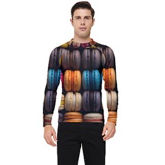 Macaroon Sweet Treat Men s Long Sleeve Rash Guard by Pakjumat