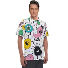 Funny Monster Pattern Men s Polo T-shirt by Pakjumat