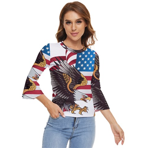 American Eagle Clip Art Bell Sleeve Top by Maspions