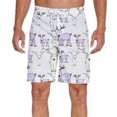 Cute Deers  Men s Beach Shorts by ConteMonfrey