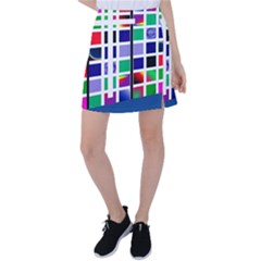 Color Graffiti Pattern Geometric Tennis Skirt by Hannah976