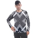 Pattern Tile Repeating Geometric Men s Pique Long Sleeve T-Shirt View1