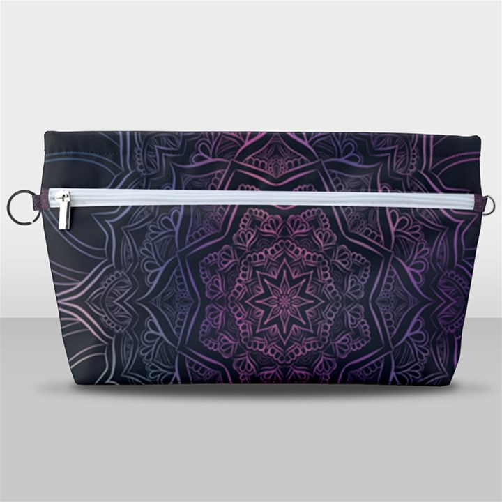 Mandala Neon Symmetric Symmetry Handbag Organizer