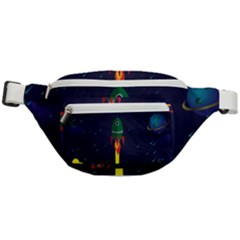 Rocket Halftone Astrology Astronaut Fanny Pack by Sarkoni