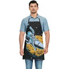 Astronaut Planet Space Science Kitchen Apron by Sarkoni