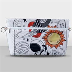 Astronaut Drawing Planet Handbag Organizer by Sarkoni