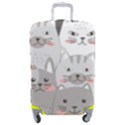 Cute Cats Seamless Pattern Luggage Cover (Medium) View1