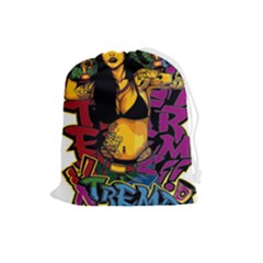 Xtreme Skateboard Graffiti Drawstring Pouch (large) by Sarkoni