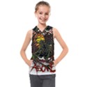 Grim Reaper Above Art  Monster Moon Letter Poster Kids  Sleeveless Hoodie View1