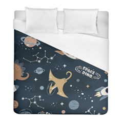 Space Theme Art Pattern Design Wallpaper Duvet Cover (full/ Double Size) by Proyonanggan