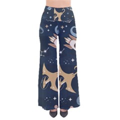 Space Theme Art Pattern Design Wallpaper So Vintage Palazzo Pants by Proyonanggan