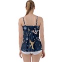 Space Theme Art Pattern Design Wallpaper Babydoll Tankini Top View2