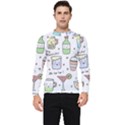 Drinks Cocktails Doodles Coffee Men s Long Sleeve Rash Guard View1