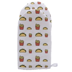 Fries Taco Pattern Fast Food Microwave Oven Glove by Apen