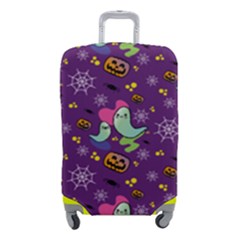 Pumpkins Ghosts Skeleton Pattern Luggage Cover (small) by Ravend