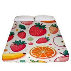 Fruit Sweet Pattern Fitted Sheet (california King Size) by Ravend