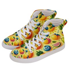 Fruits Fresh Sweet Pattern Women s Hi-top Skate Sneakers by Ravend