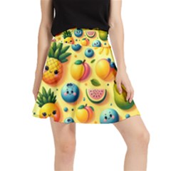 Fruits Fresh Sweet Pattern Waistband Skirt by Ravend