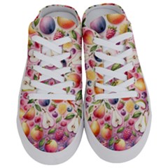 Fruits Apple Strawberry Raspberry Half Slippers by Ravend