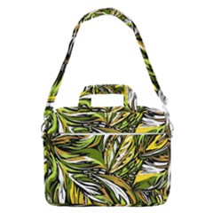 Foliage Pattern Texture Background Macbook Pro 16  Shoulder Laptop Bag by Ravend