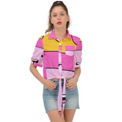 Adventure Time Princess Bubblegum Tie Front Shirt  by Sarkoni