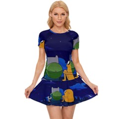 Adventure Time Jake And Finn Night Women s Sports Wear Set by Sarkoni