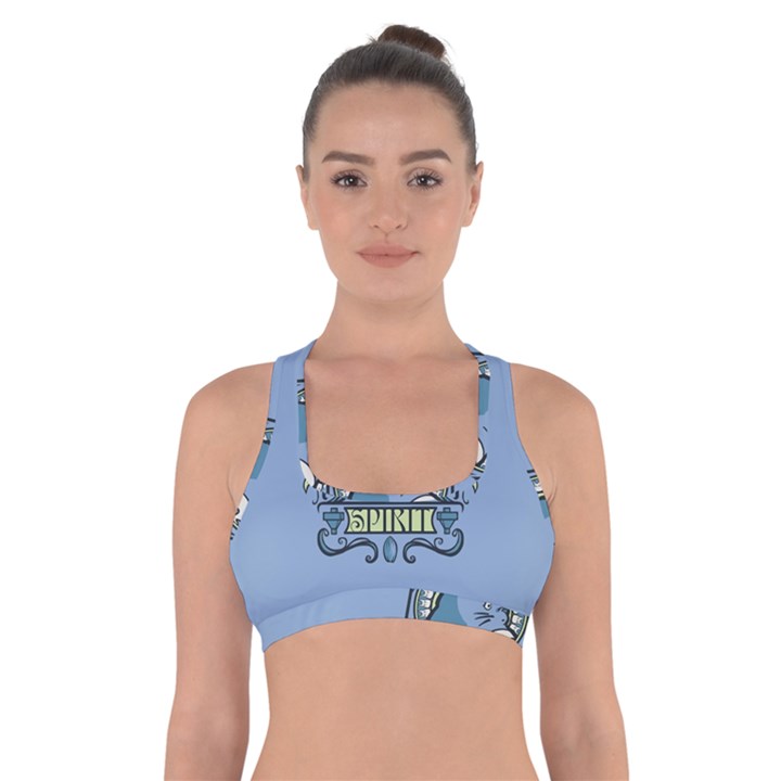 Drawing Illustration Anime Cartoon My Neighbor Totoro Cross Back Sports Bra