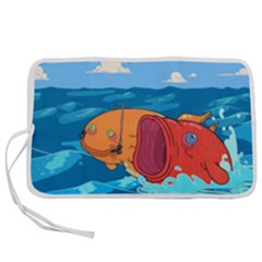 Adventure Time Fish Landscape Pen Storage Case (m) by Sarkoni