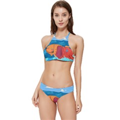 Adventure Time Fish Landscape Banded Triangle Bikini Set by Sarkoni