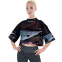 Artistic Creepy Dark Evil Fantasy Halloween Horror Psychedelic Scary Spooky Mock Neck T-Shirt View1