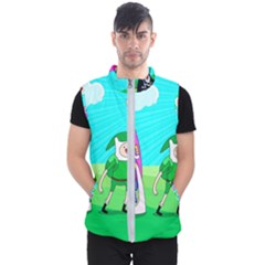 Adventure Time The Legend Of Zelda Parody Men s Puffer Vest by Sarkoni