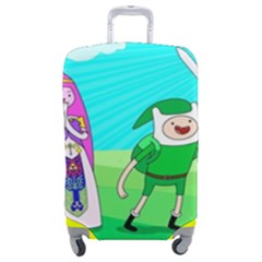 Adventure Time The Legend Of Zelda Parody Luggage Cover (medium) by Sarkoni