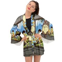 My Neighbor Totoro Long Sleeve Kimono by Sarkoni