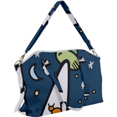 Ufo Alien Unidentified Flying Object Canvas Crossbody Bag by Sarkoni