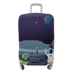 Alien Astronaut Scene Luggage Cover (small) by Bedest