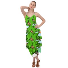 Parrot Hat Cartoon Captain Layered Bottom Dress by Sarkoni